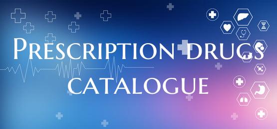 Prescription drugs catalogue